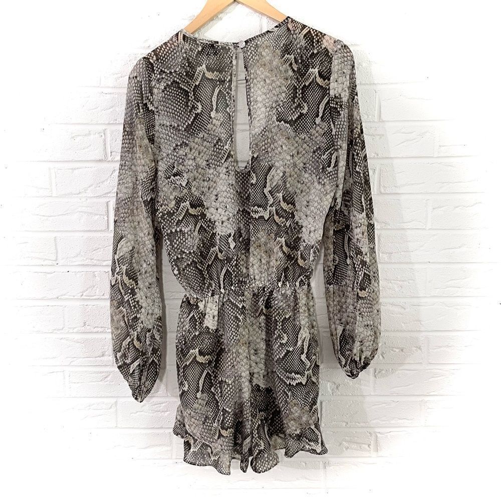 Show Me Your MuMu Snake Python Print Romper Size Small - Picture 5 of 5